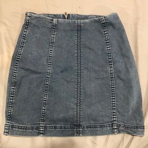 Free people denim skirt